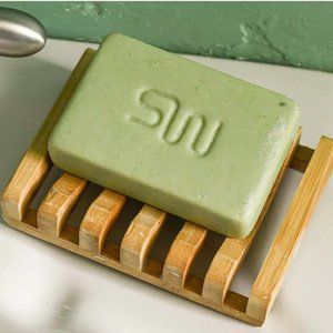 Bamboo Soap Tray - NEW, unused, sustainable + long-lasting soap!